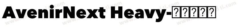 AvenirNext Heavy字体转换